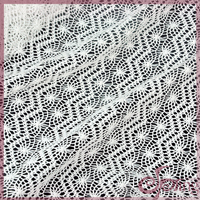 Fashion white crocheted cord lace fabric