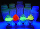 Phosphors for colored fluorescent lamps