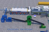 High profit fully continuous tyre recycling pyrolysis plant
