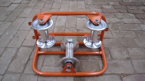 3 drum corner Cable pulley roller block