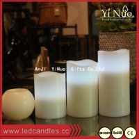 Wholesale Pillar Scented Flameless Wax Candle LED