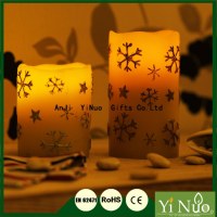Snow Resin Rechargeable Electronic LED Candle