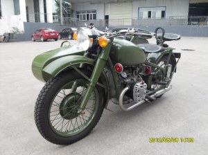 Changjiang 750CC white motorcycle with sidecar