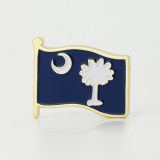 South Carolina American Flag Lapel Pin