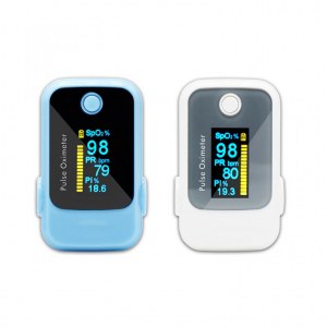 Two Color Finger Pulse Oximeter Pi Alarm Sound SpO2 Heart Rate CE DB18