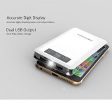 6000mAh Dual USB Power Bank Dashboard Display
