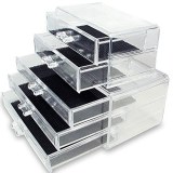 Five drawer acrylic display case