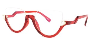 Sylvia - Cat Eye Red Eyeglasses