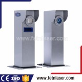 Outside laser sensor detector for burglar security alarm system