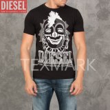 SOLDEUR DE LA MARQUE DIESEL LOT DE 9 T SHIRTS DIESEL "CLOWN" NOIR 2015