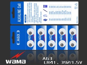 AG3 Alkaline Button Cell Battery