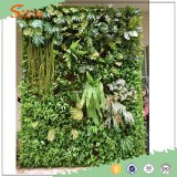 Artificial vertical green wall grass wall decor