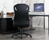 Custom Black Pu Leather Ergonomic Office Chair Bulk For Sale