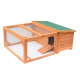 Small Wooden Bunny Rabbit and Guinea Pig/ Chicken Coop with Outdoor Run