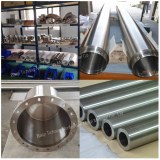 Low density and high strength large diameter thick wall titanium alloy pipe used for oil detection