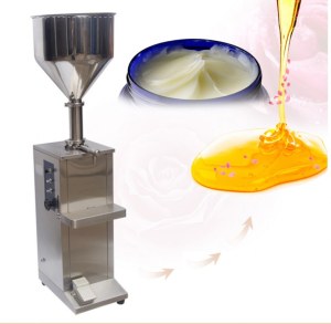 100-1000ml full Pneumatic stainless steel liquid paste Filling Machine,big hopper,110V/...