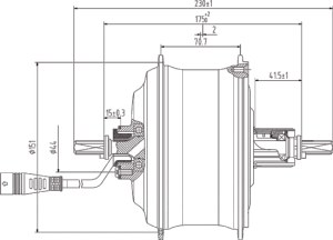 DGW25P-Rear Drive Motor-MTB