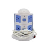 Wi-Fi smart tower power strip US standard remote control approved 6 holes and 4 USB pow...