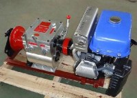 Electric transmission line cable winch