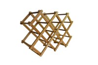 Lacquered Collapsible Bamboo Wine Rack, Bamboo Stand for Wine