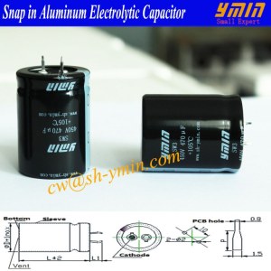 Inverter Capacitor Snap in Electrolytic Capacitor for Wind Turbine Power Inverter