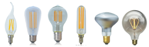 LED filament bulbs