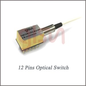 12 Pins Mini single-ended Fiber Optic Switch for Metropolitan Area Network