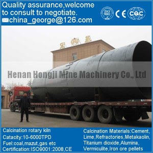 Large capacity hot sale active lime rotary kiln sold to Lebap state