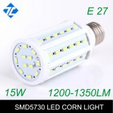 15W LED Corn Lights E27 SMD 5730 1600~1800lm 360 Degree LED Lamps 200-230V Warm White...