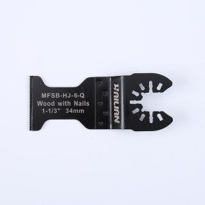 Bi-metal oscillating blade