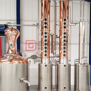 Equipo DEGONG de la destilación de la columna del cobre del destilador de la ginebra de...
