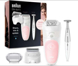 BRAUN Épilateur Silk-épil 5-820 et 4 accessoires dont le bikini styler.