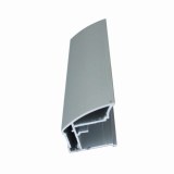 Perfil vertical plateado de 18 mm para puerta corredera de armario