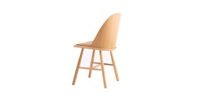 C17 Dining Chair Modern Nordic Wooden Shell Chair Plywood Chair Bentwood Chair