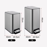 Stainless Steel Pedal Trash Can