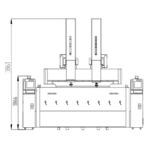 A1880 Double Heads CNC RAM EDM Machine