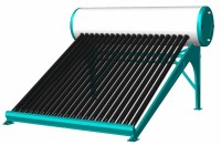 Vacuum tube solar water heater with enamel inner tank