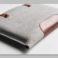 Felt tablet cases with velcro fasten laptop bag sleeves