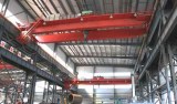 Double girder electric bridge construction crane