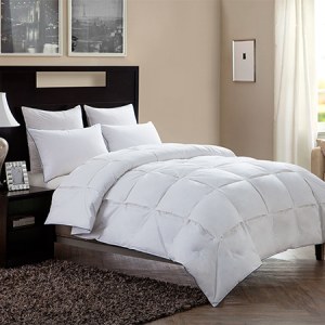 High Quality Winter Warm Cotton Fabric Simple Solid Goose Down Alternative Comforter/Du...