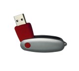 Plastic arc shape swivel USB flash drive