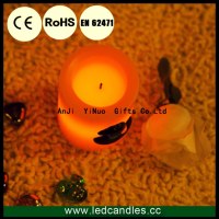 Halloween Flameless Yellow Witch Hat Electric LED Candle
