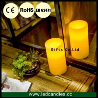 High quality real wax yellow Led Candle