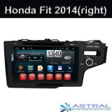 Android 4.4 navegación del GPS DVD del coche Honda Fit 2014 Derecha con 3G Wifi OBD de...
