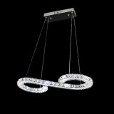 24W Modern/Contemporary Crystal / LED Chrome Metal Pendant Lights Living Room / Dining...