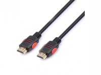 Reekin HDMI Câble - 5,0 Mètre - FULL HD Black/Red (High Speed w. Ethernet)