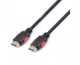 Reekin HDMI Câble - 2,0 Mètre - FULL HD Black/Red (High Speed w. Ethernet)