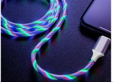 Reekin 3 in 1 2A Chargeur Cable (Micro Type-C Lightning) 1,0 m. (LED Light)