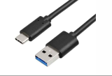 Reekin USB 3.0 Cable - Male-Type-C - 1,0 Meter (Noir)