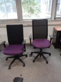 LOT DE FAUTEUIL DE BUREAU A ROULETTE AVEC ACCOUDOIR